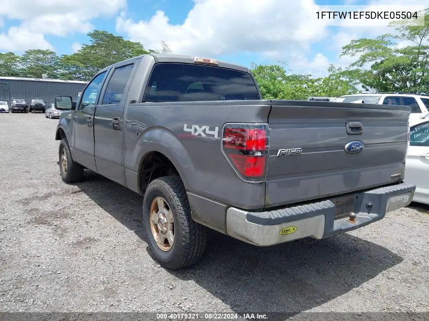 2013 Ford F-150 Xlt VIN: 1FTFW1EF5DKE05504 Lot: 40179321