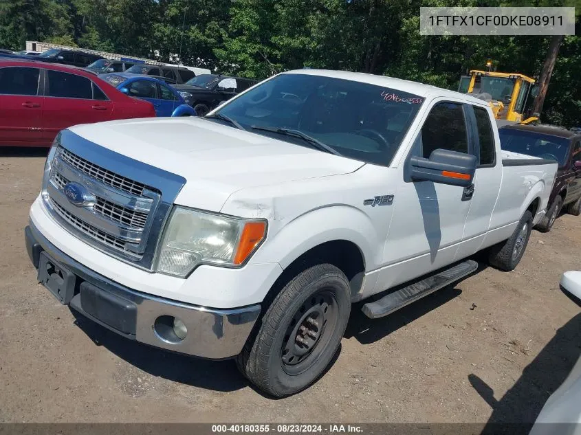 2013 Ford F-150 Xlt VIN: 1FTFX1CF0DKE08911 Lot: 40180355