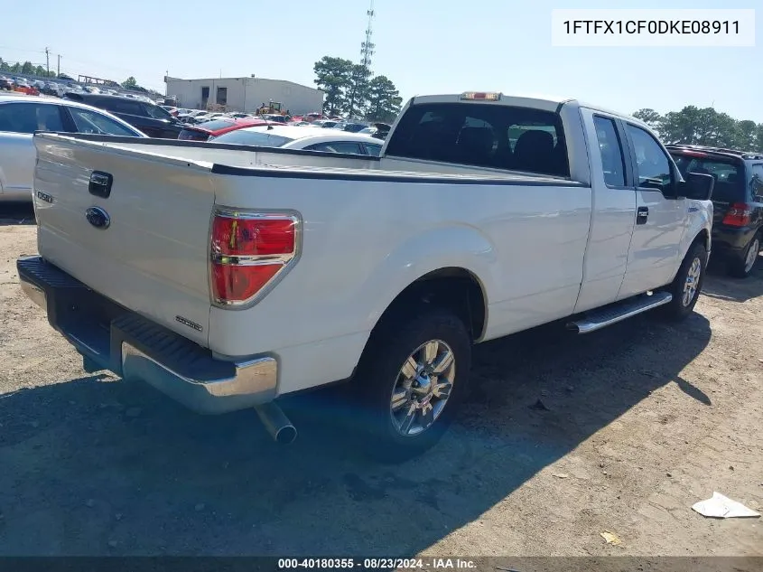 2013 Ford F-150 Xlt VIN: 1FTFX1CF0DKE08911 Lot: 40180355