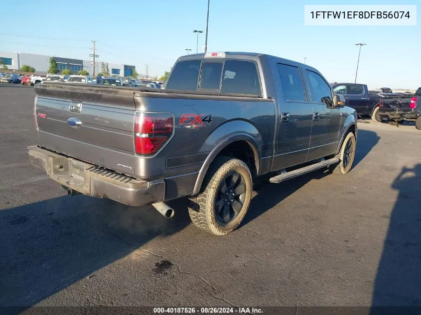 2013 Ford F-150 Fx4 VIN: 1FTFW1EF8DFB56074 Lot: 40187526