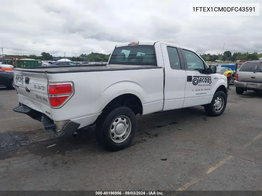 2013 Ford F-150 Xl VIN: 1FTEX1CM0DFC43591 Lot: 40196956