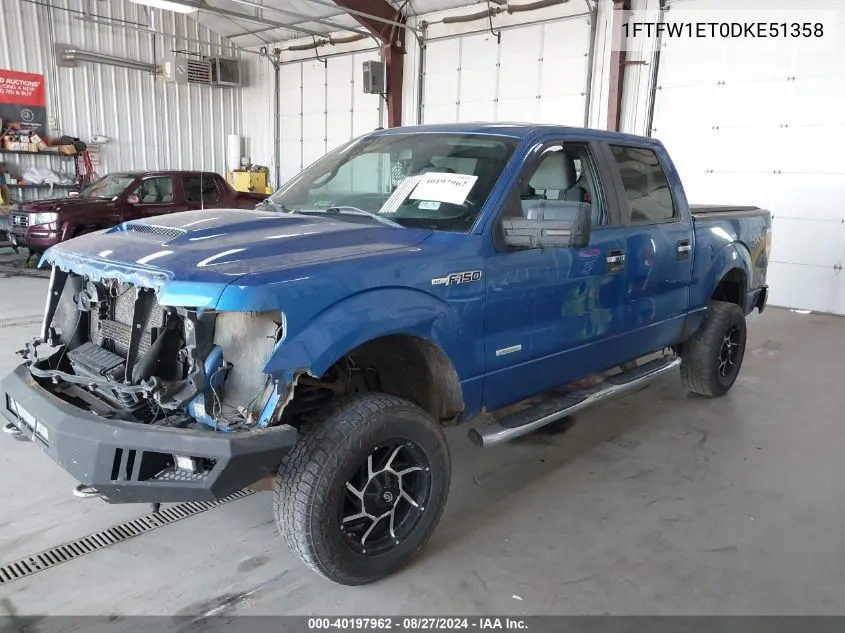 1FTFW1ET0DKE51358 2013 Ford F-150 Xlt