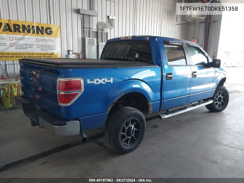 1FTFW1ET0DKE51358 2013 Ford F-150 Xlt