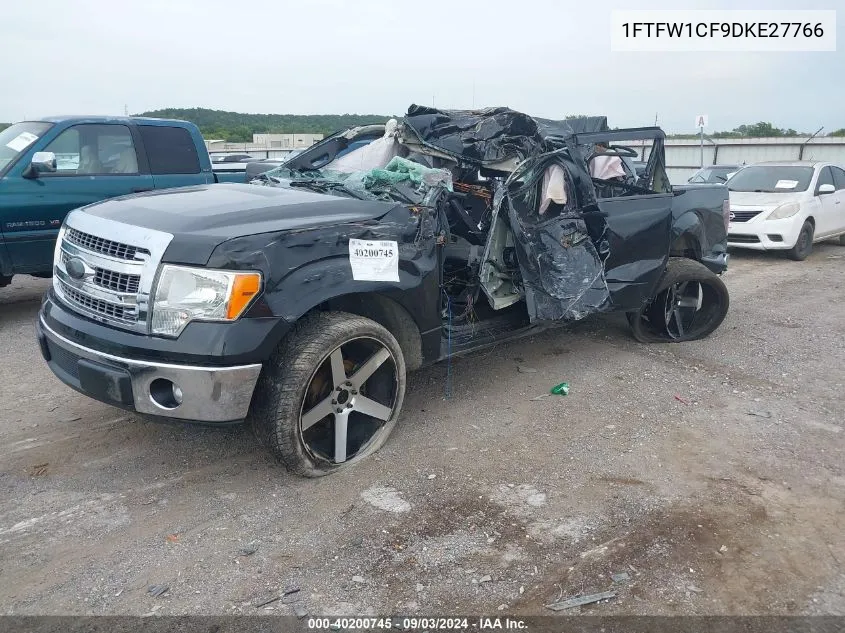 2013 Ford F-150 Xlt VIN: 1FTFW1CF9DKE27766 Lot: 40200745