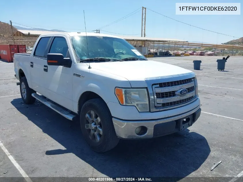 2013 Ford F-150 Xlt VIN: 1FTFW1CF0DKE62020 Lot: 40201986