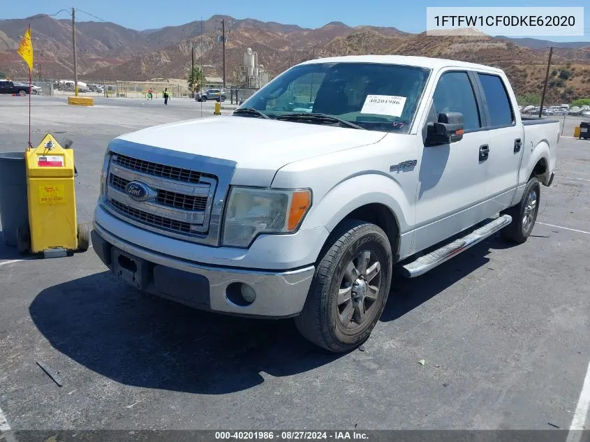 2013 Ford F-150 Xlt VIN: 1FTFW1CF0DKE62020 Lot: 40201986