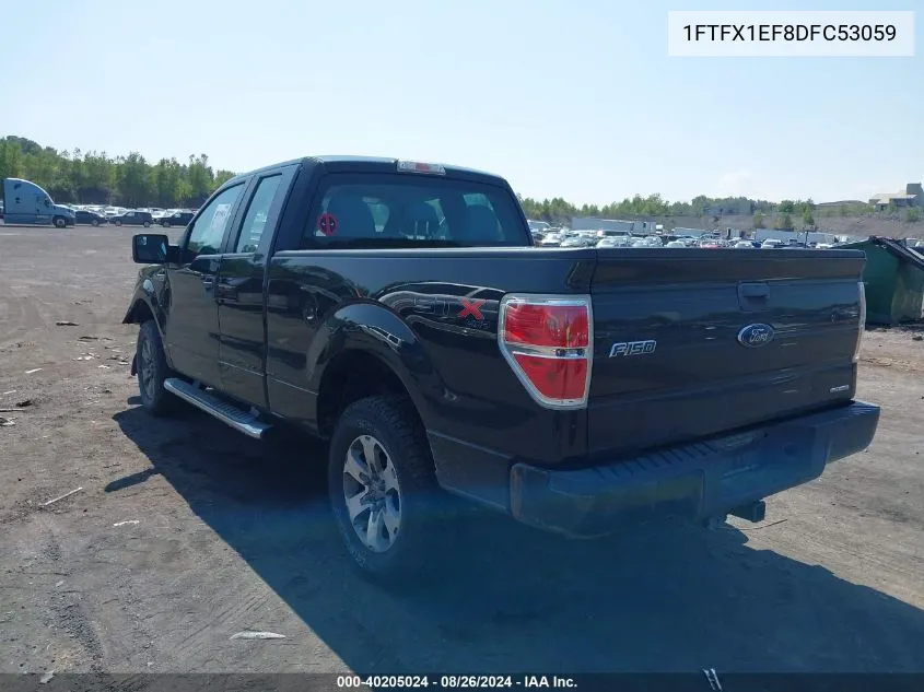 1FTFX1EF8DFC53059 2013 Ford F-150 Stx