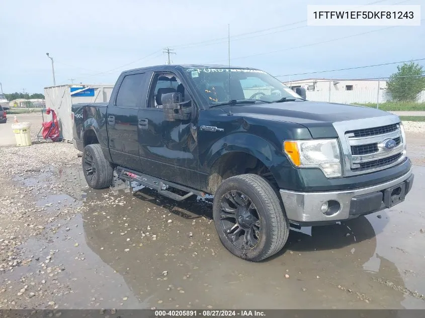 1FTFW1EF5DKF81243 2013 Ford F-150 Xlt