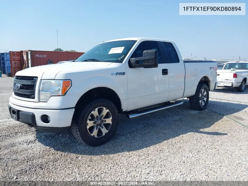 1FTFX1EF9DKD80894 2013 Ford F-150 Stx