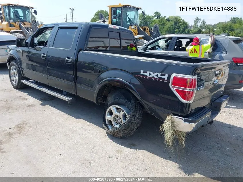 1FTFW1EF6DKE14888 2013 Ford F-150 Lariat