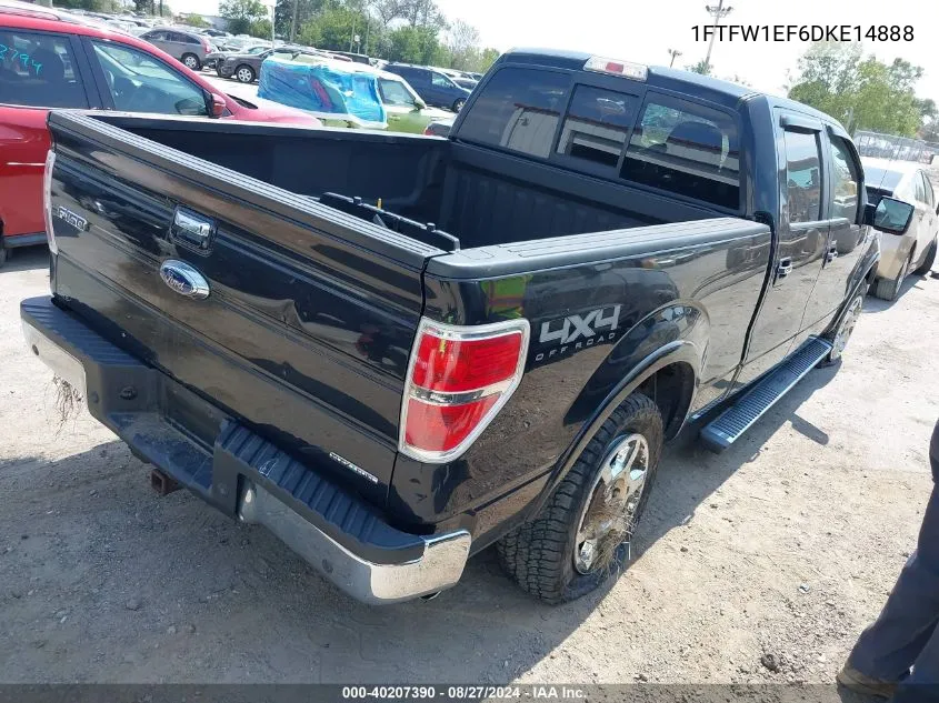 1FTFW1EF6DKE14888 2013 Ford F-150 Lariat