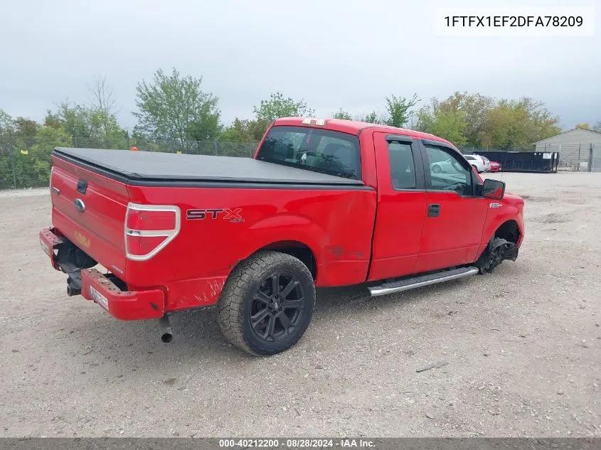 1FTFX1EF2DFA78209 2013 Ford F-150 Stx