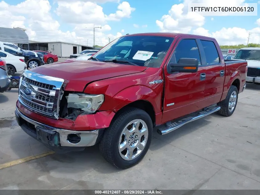 2013 Ford F-150 Xlt VIN: 1FTFW1CT6DKD06120 Lot: 40212407