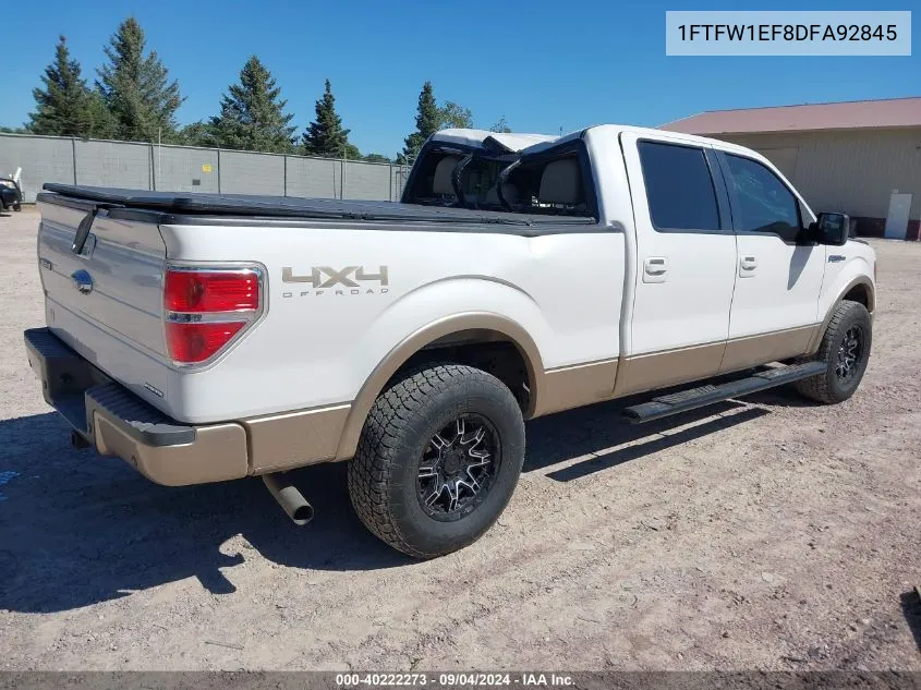 1FTFW1EF8DFA92845 2013 Ford F150 Supercrew