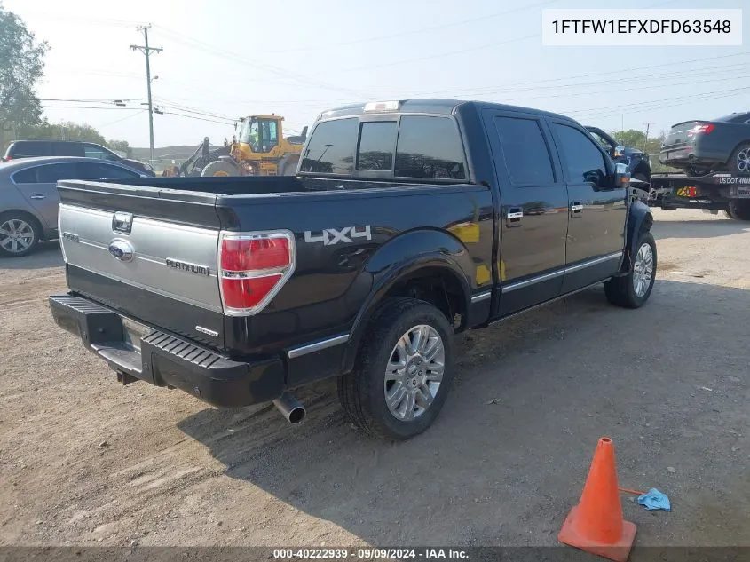 1FTFW1EFXDFD63548 2013 Ford F-150 Platinum