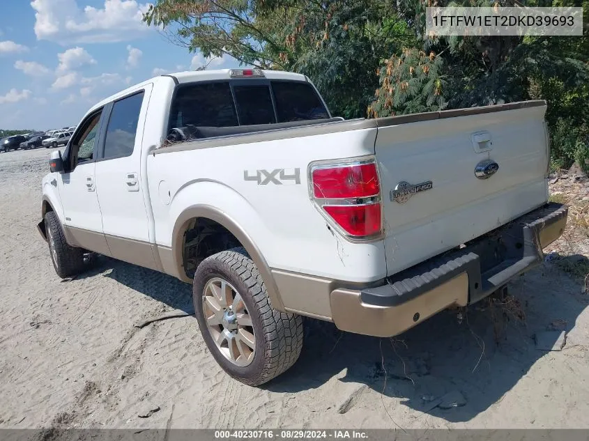 1FTFW1ET2DKD39693 2013 Ford F-150 King Ranch