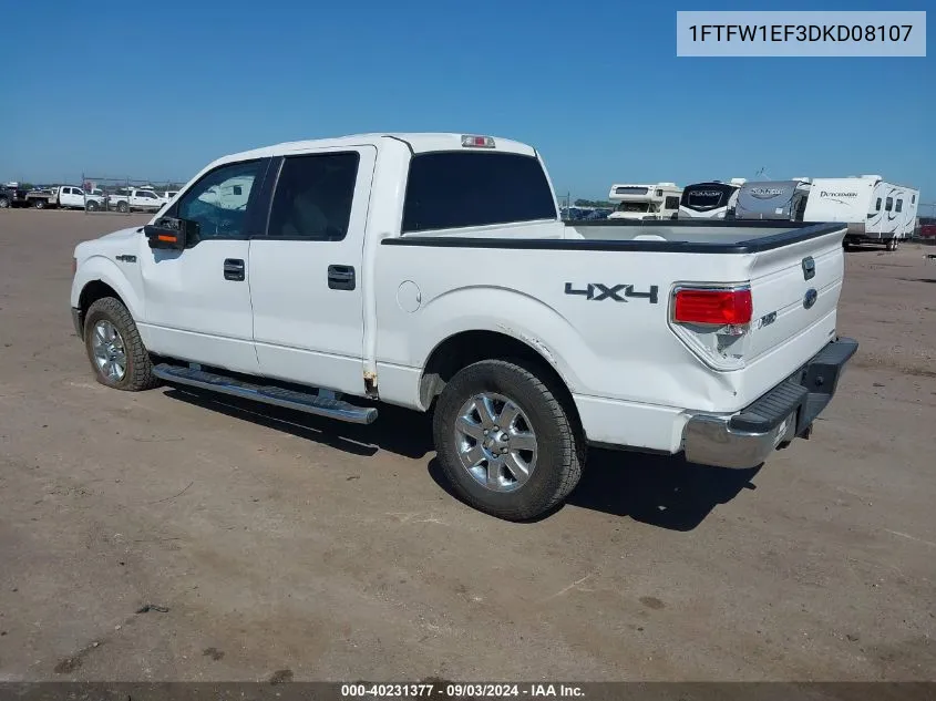 1FTFW1EF3DKD08107 2013 Ford F-150 Xlt