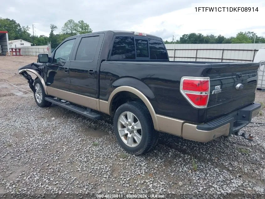 1FTFW1CT1DKF08914 2013 Ford F-150 Lariat