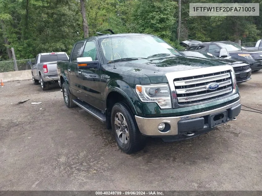 2013 Ford F-150 Lariat VIN: 1FTFW1EF2DFA71005 Lot: 40249789