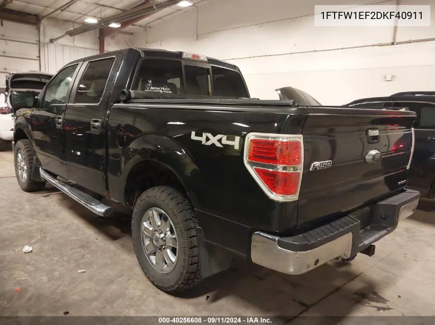 1FTFW1EF2DKF40911 2013 Ford F150 Supercrew