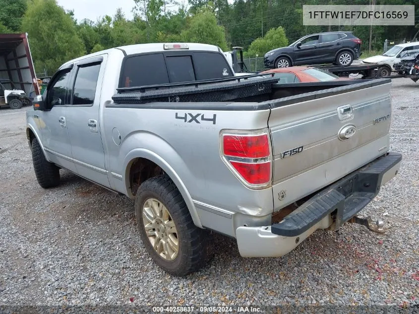 1FTFW1EF7DFC16569 2013 Ford F-150 Platinum