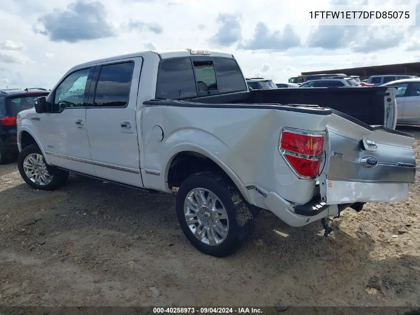 2013 Ford F-150 Platinum VIN: 1FTFW1ET7DFD85075 Lot: 40258973