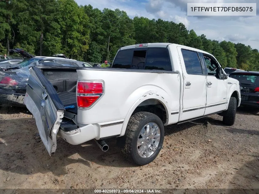 1FTFW1ET7DFD85075 2013 Ford F-150 Platinum