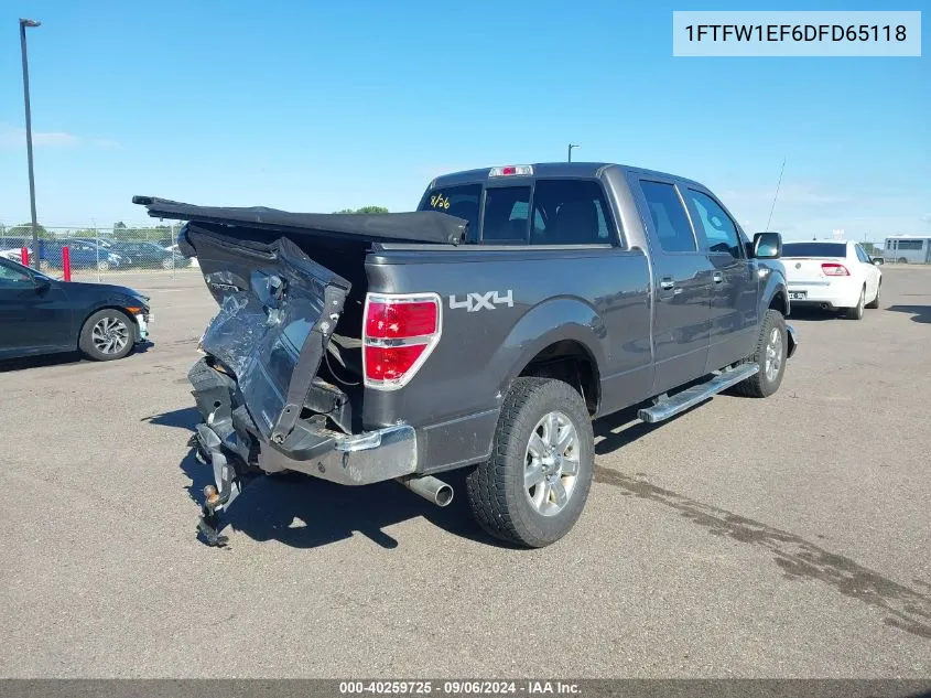 1FTFW1EF6DFD65118 2013 Ford F150 Supercrew