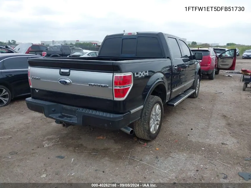 1FTFW1ET5DFB51730 2013 Ford F150 Supercrew