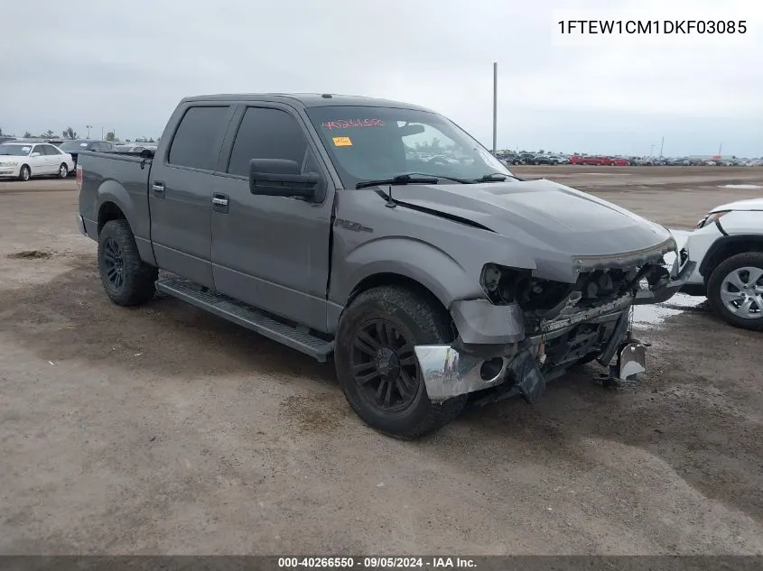 2013 Ford F150 Supercrew VIN: 1FTEW1CM1DKF03085 Lot: 40266550