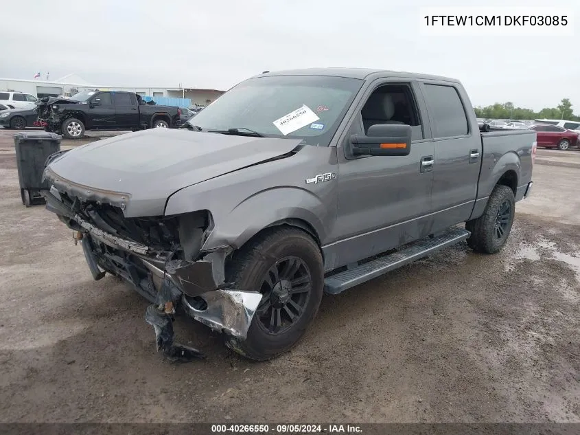 2013 Ford F150 Supercrew VIN: 1FTEW1CM1DKF03085 Lot: 40266550