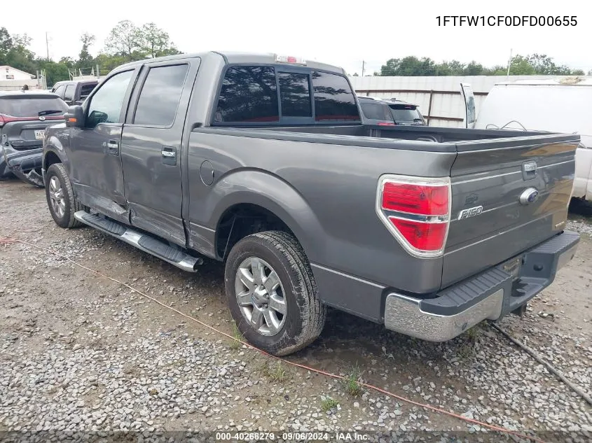 1FTFW1CF0DFD00655 2013 Ford F-150 Xlt