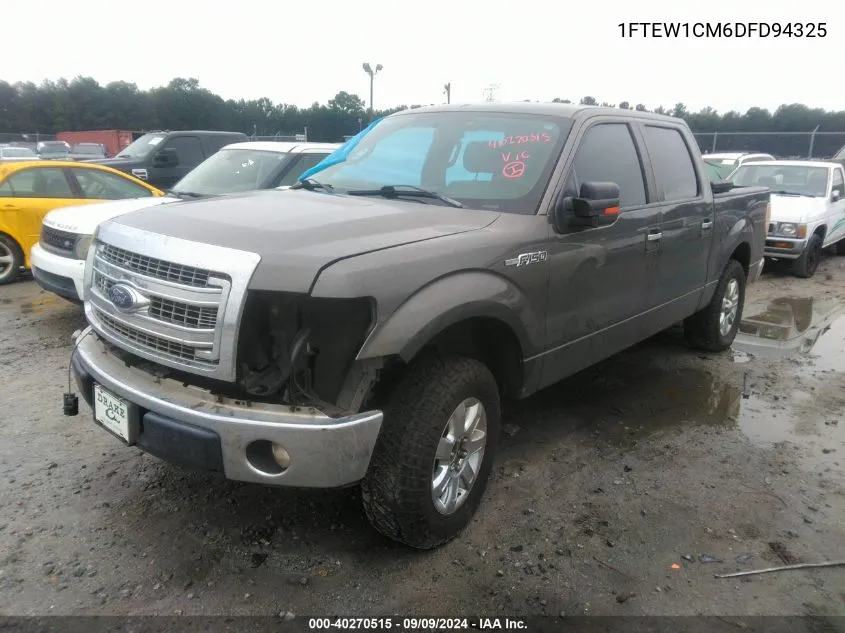 2013 Ford F-150 Xlt VIN: 1FTEW1CM6DFD94325 Lot: 40270515