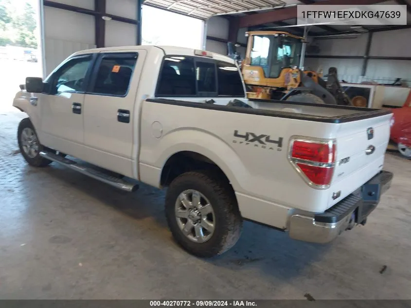 2013 Ford F-150 Xlt VIN: 1FTFW1EFXDKG47639 Lot: 40270772