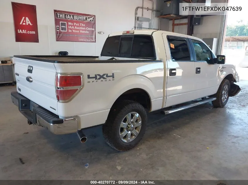 2013 Ford F-150 Xlt VIN: 1FTFW1EFXDKG47639 Lot: 40270772