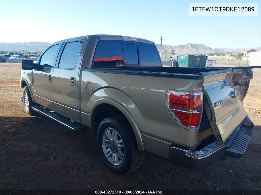 2013 Ford F150 Supercrew VIN: 1FTFW1CT9DKE12089 Lot: 40272310