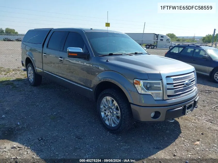 1FTFW1E65DFC58559 2013 Ford F-150 Platinum