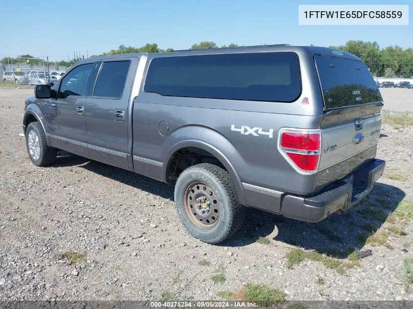 1FTFW1E65DFC58559 2013 Ford F-150 Platinum