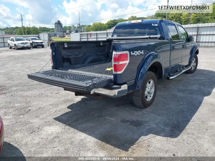 2013 Ford F-150 Xlt VIN: 1FTFW1ETXDFC96861 Lot: 40288015