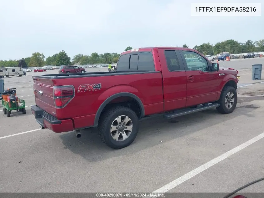 1FTFX1EF9DFA58216 2013 Ford F-150 Fx4