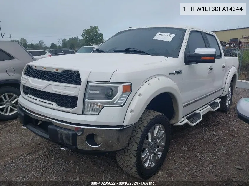 1FTFW1EF3DFA14344 2013 Ford F-150 Supercrew