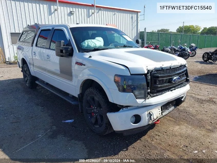 1FTFW1ET3DFC15540 2013 Ford F150 Supercrew