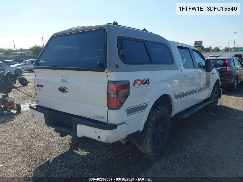 1FTFW1ET3DFC15540 2013 Ford F150 Supercrew