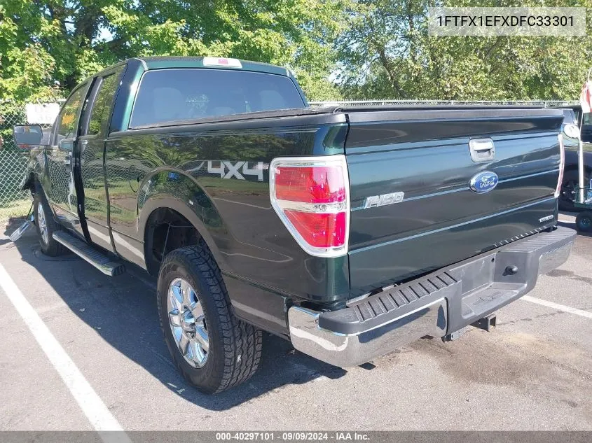 2013 Ford F-150 Xlt VIN: 1FTFX1EFXDFC33301 Lot: 40297101