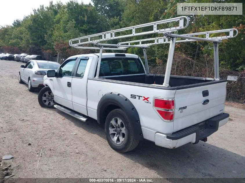 2013 Ford F-150 Stx VIN: 1FTFX1EF1DKF89871 Lot: 40300016