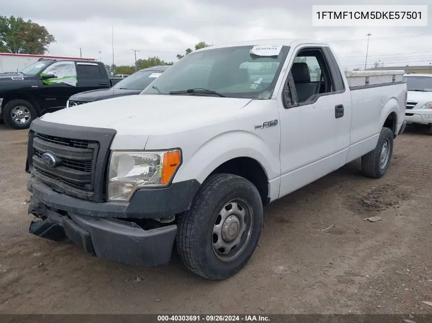 2013 Ford F150 VIN: 1FTMF1CM5DKE57501 Lot: 40303691