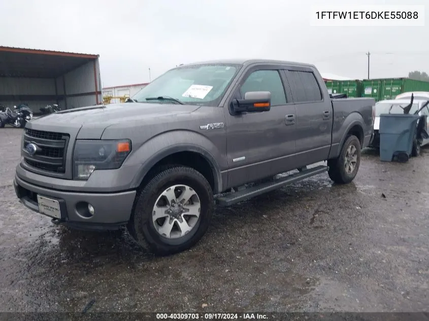 1FTFW1ET6DKE55088 2013 Ford F-150 Fx4