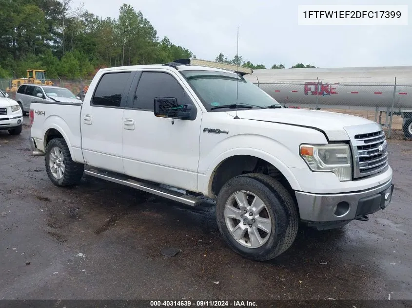 1FTFW1EF2DFC17399 2013 Ford F150 Supercrew