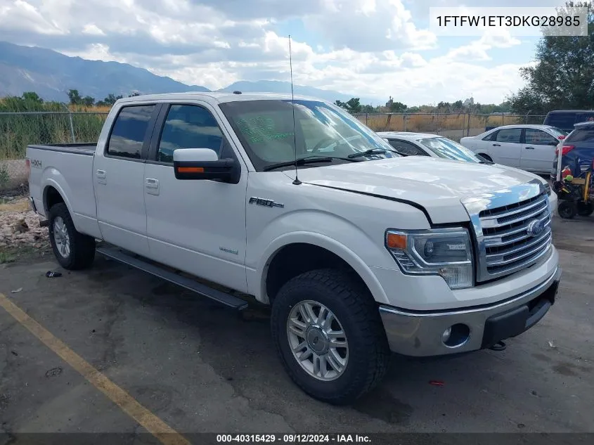 2013 Ford F150 Supercrew VIN: 1FTFW1ET3DKG28985 Lot: 40315429