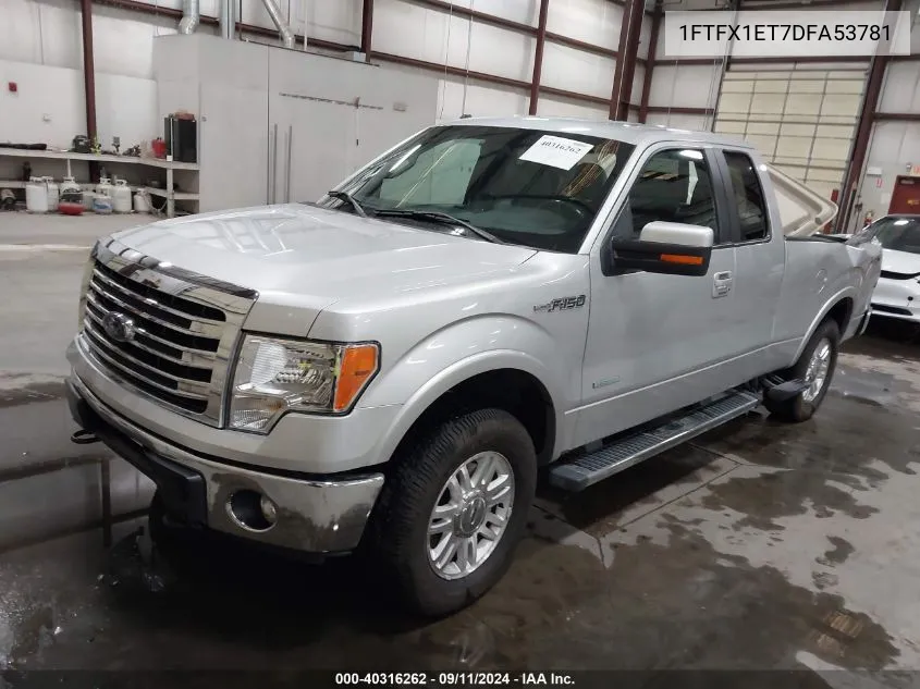 1FTFX1ET7DFA53781 2013 Ford F-150 Lariat